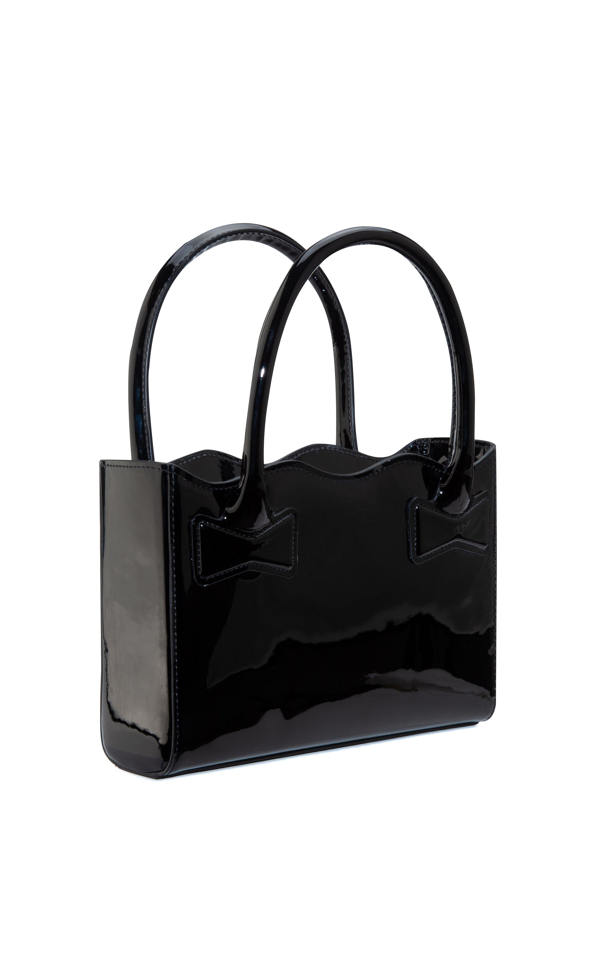 Patent leather Bow handbag - Black