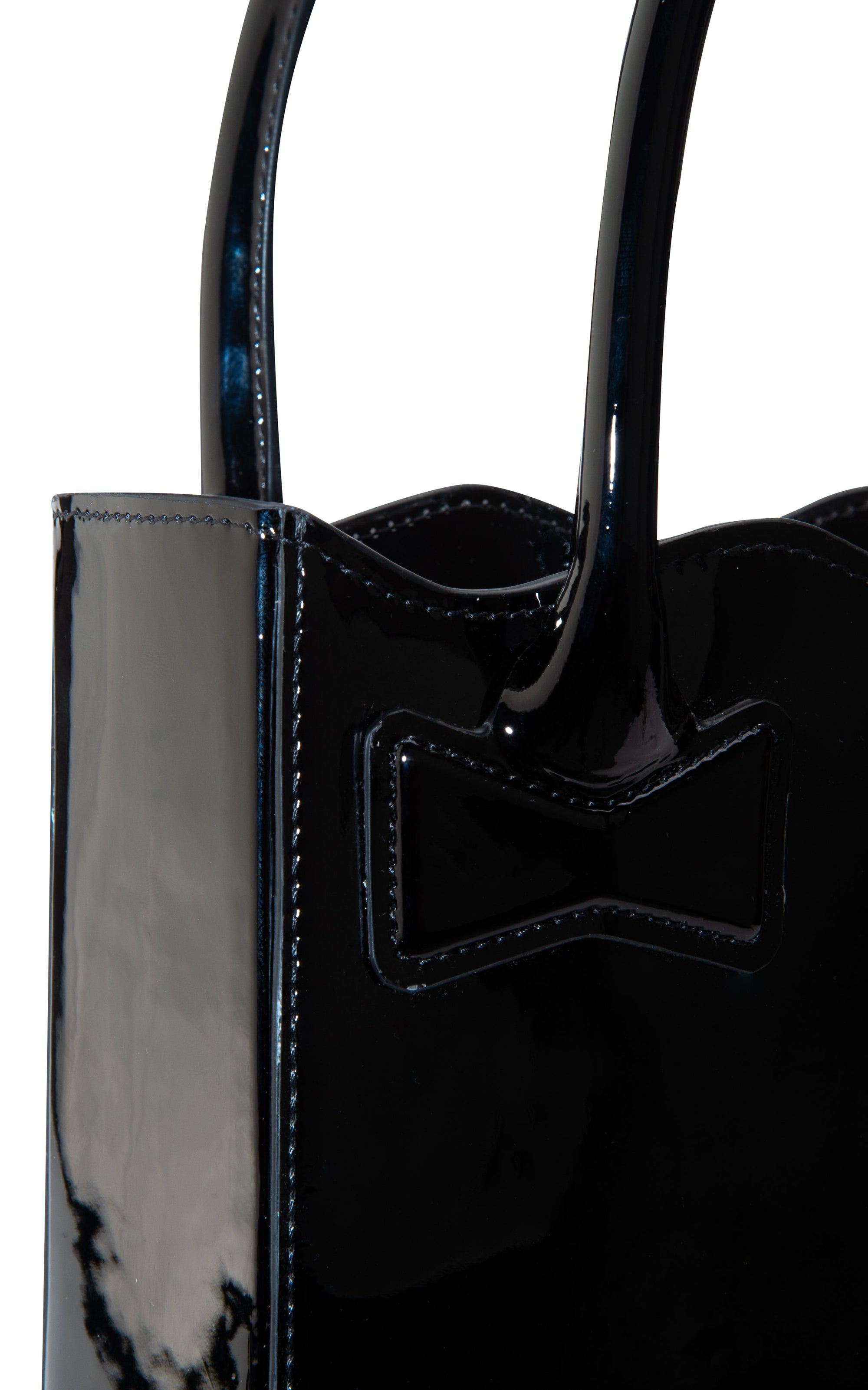 Patent leather Bow handbag - Black