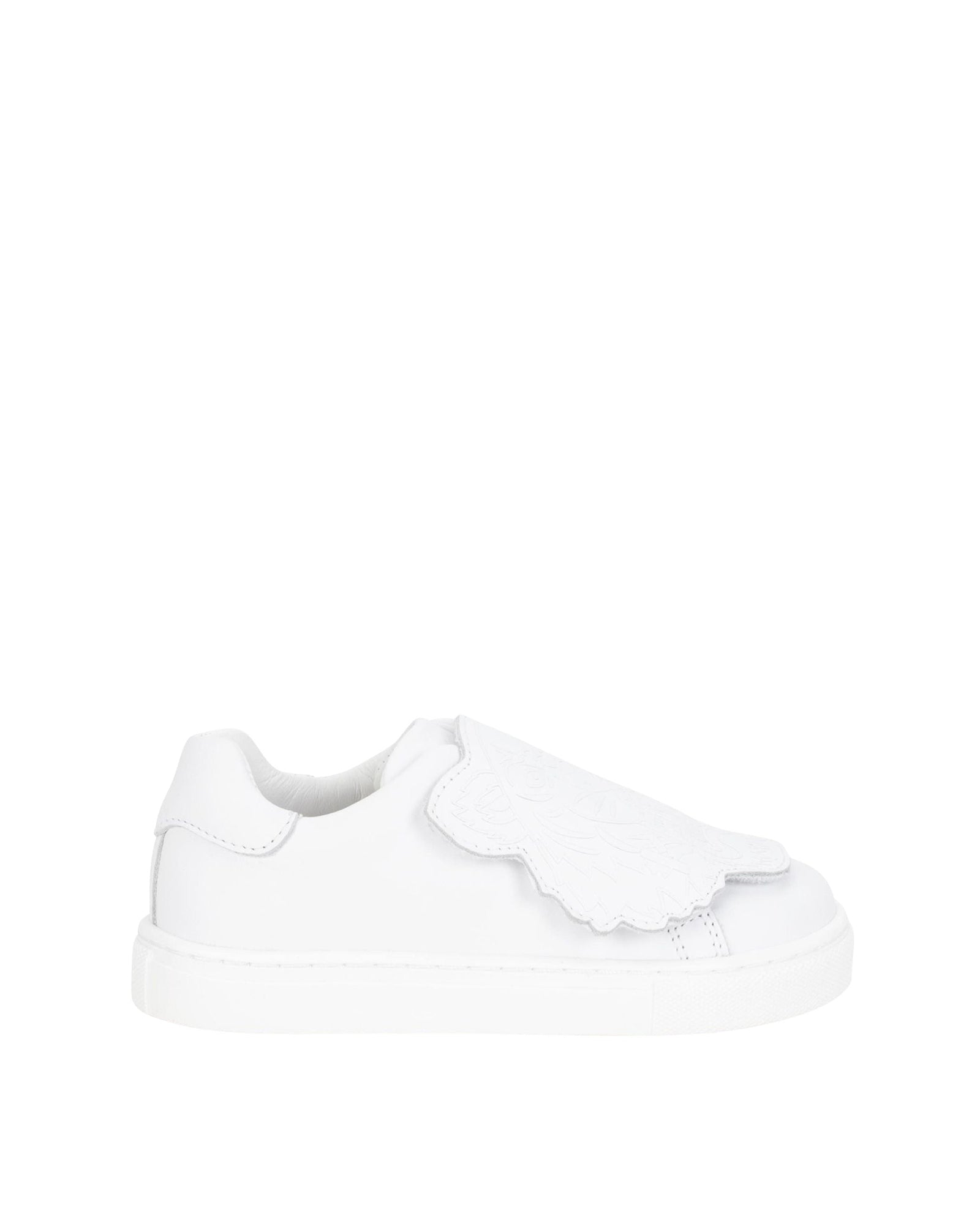 Sneakers basses en cuir - Blanc Cassé