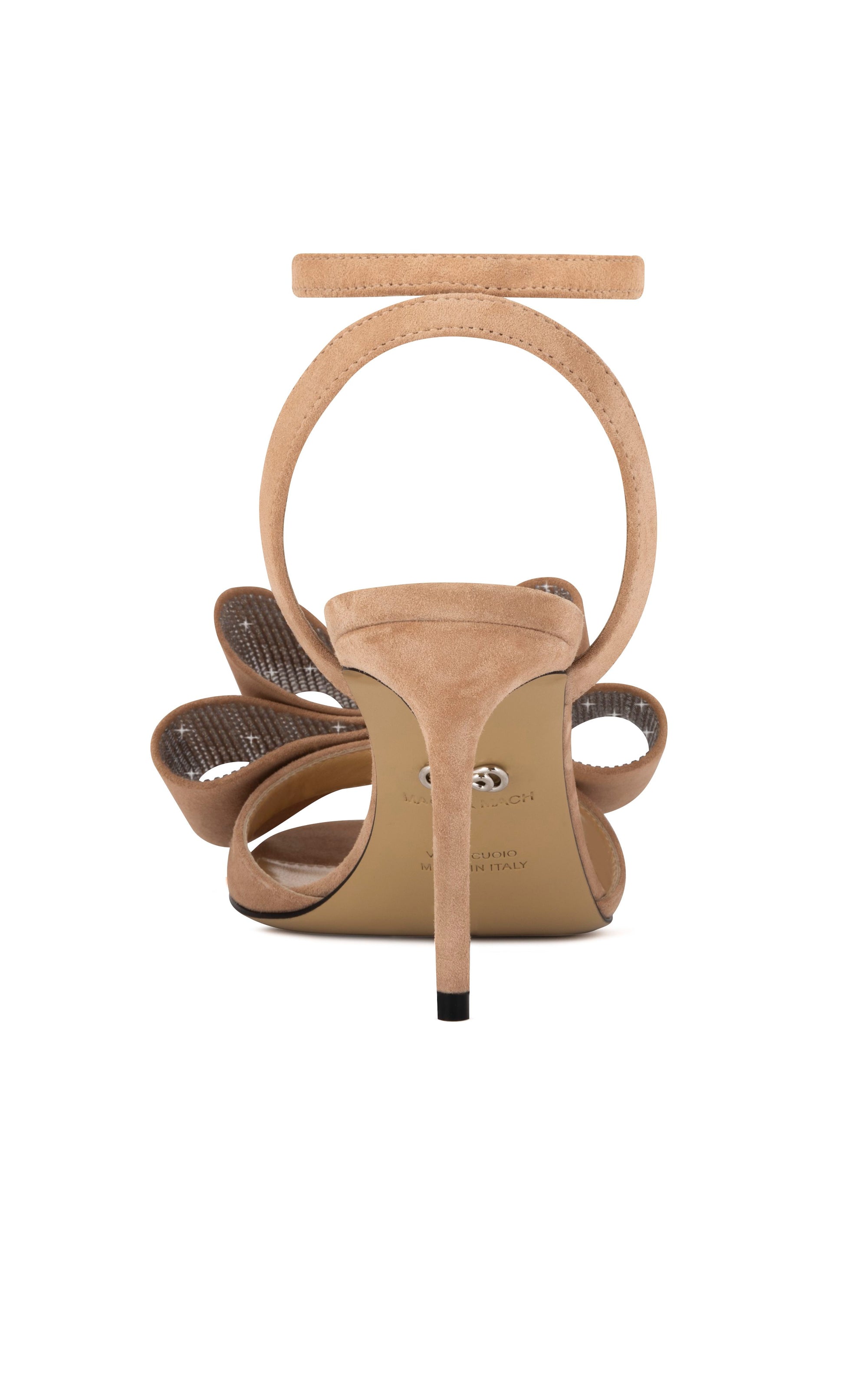 Le Cadeau 85 heeled sandals in suede - Nude