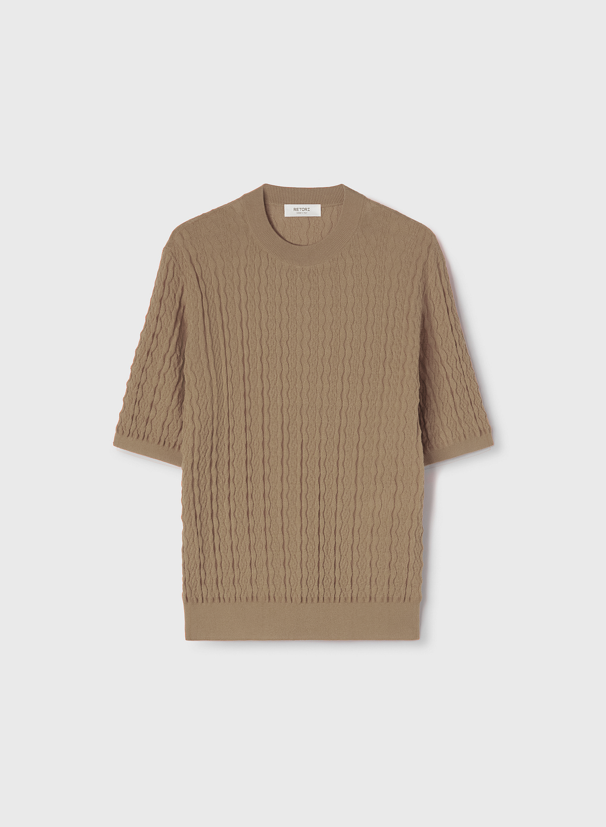 SAND MICRO ARGYLE TSHIRT
