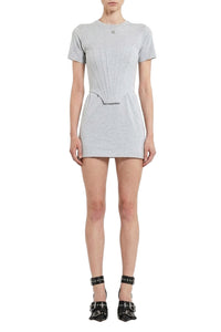 Robe courte effet corset - Grey