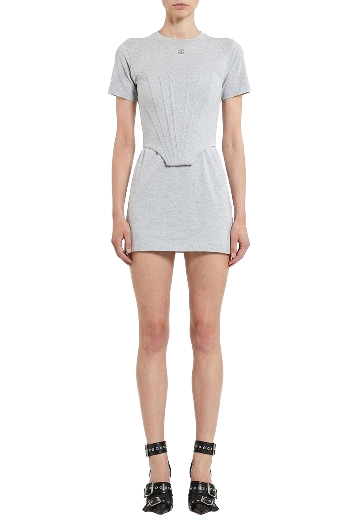 Robe courte effet corset - Grey