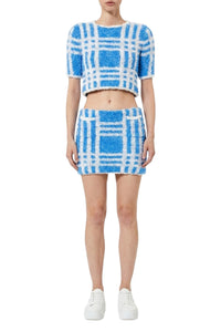 DEEP BLUE // MAGLIA CROP/SWEATER CROP