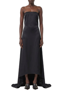 Robe longue bustier à traîne - Black