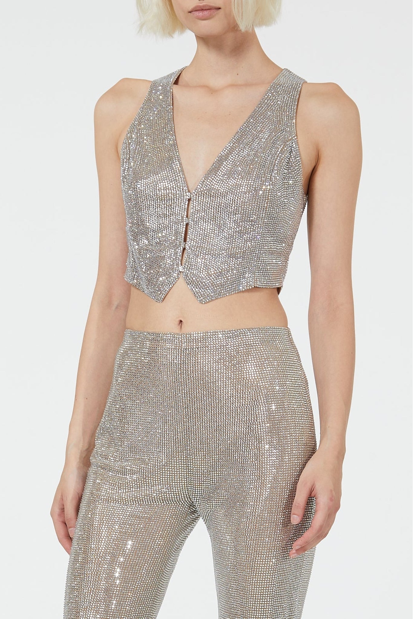 BEIGE+CRYSTAL // GILET/VEST