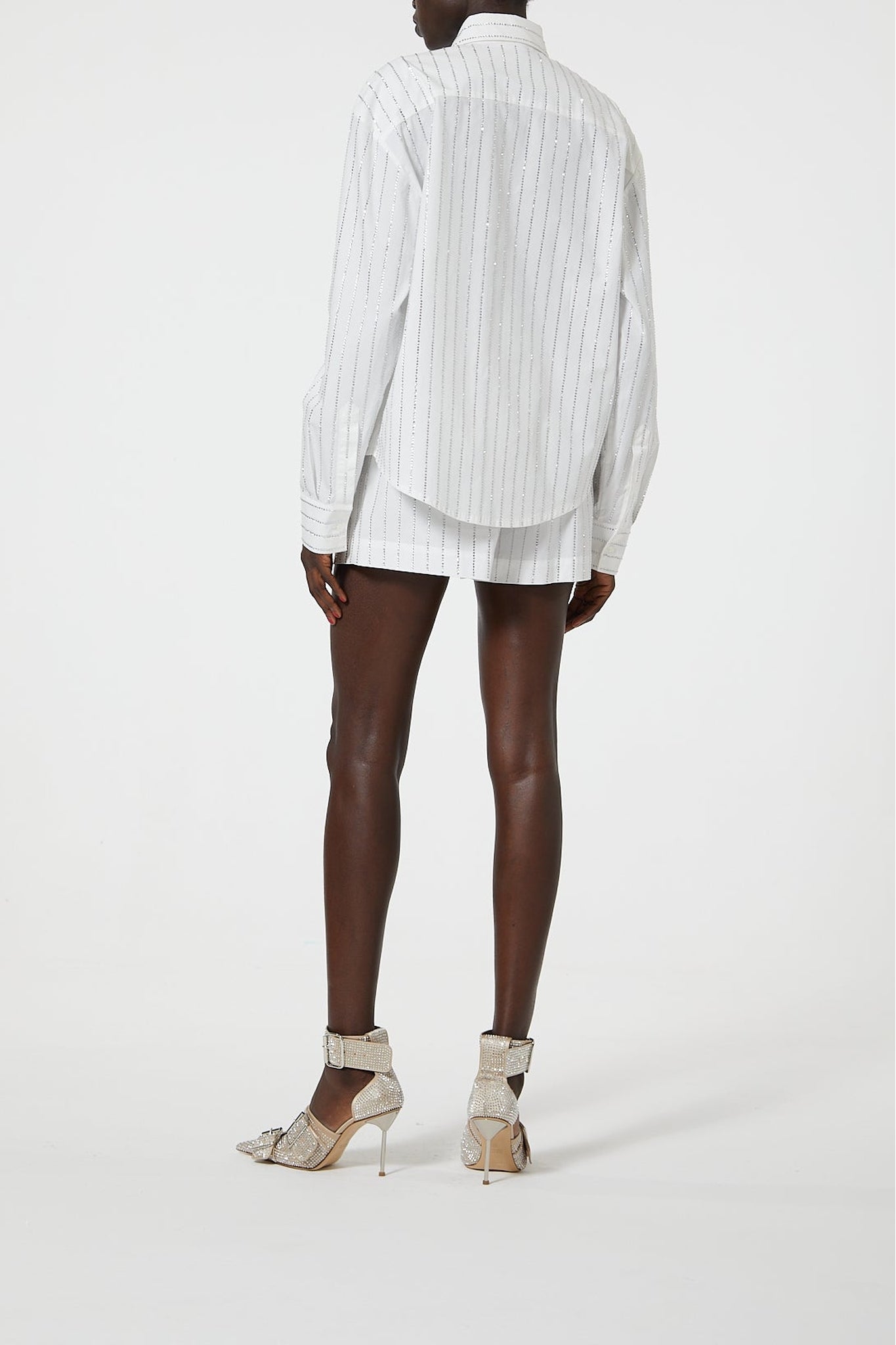 Chemise à strass - White