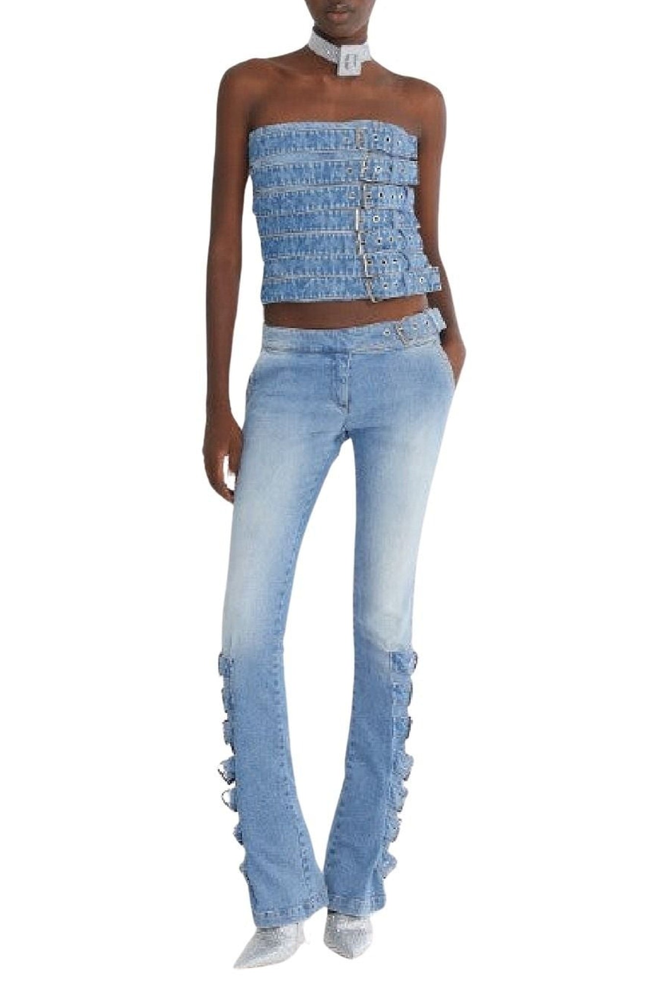 Top à boucles - Blue