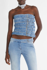 Top à boucles - Blue
