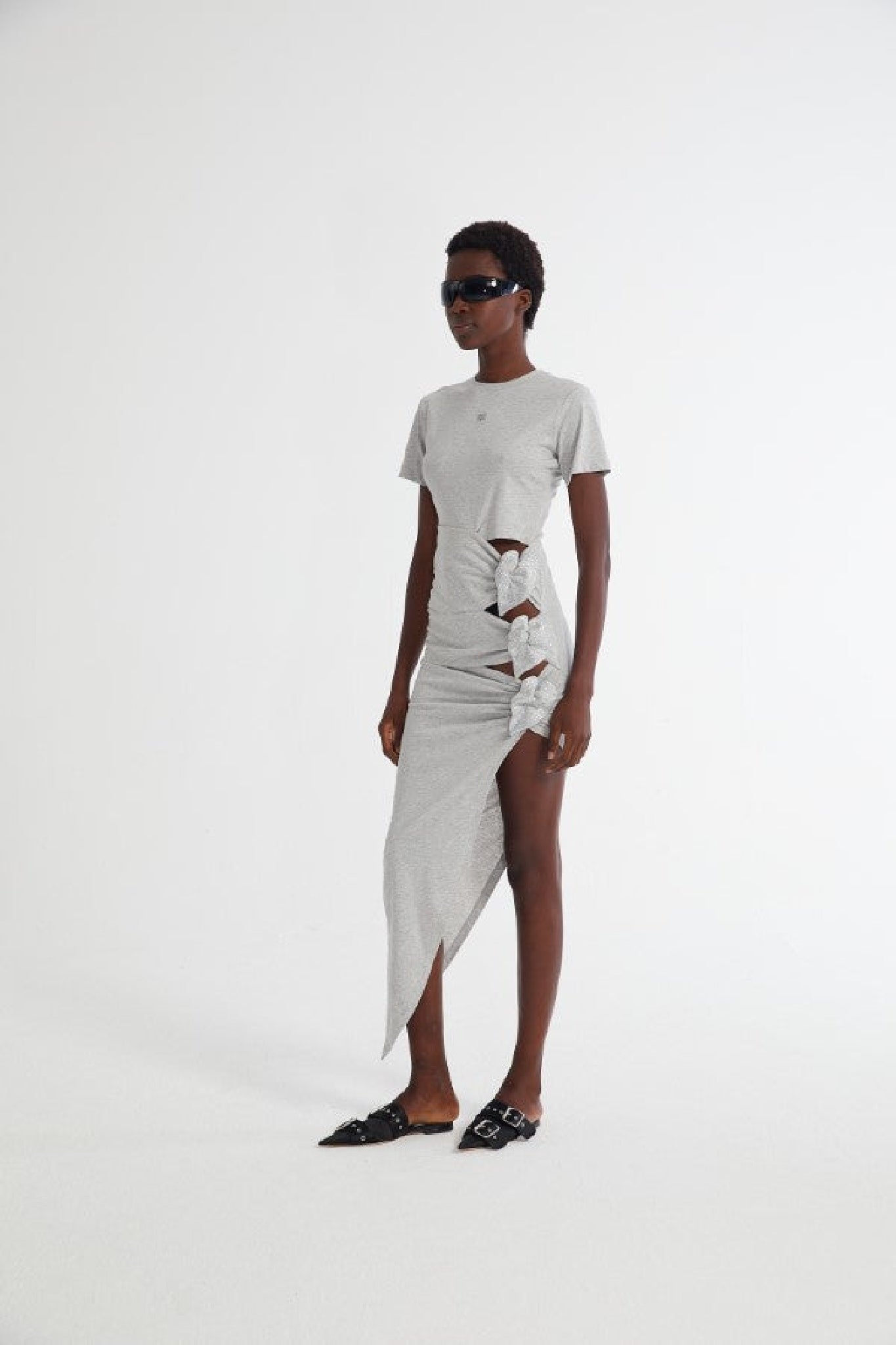 RECOLO MILK /// Robe longue cut-out - Milk