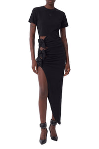 RECOLO BLACK /// Robe longue cut-out - Black