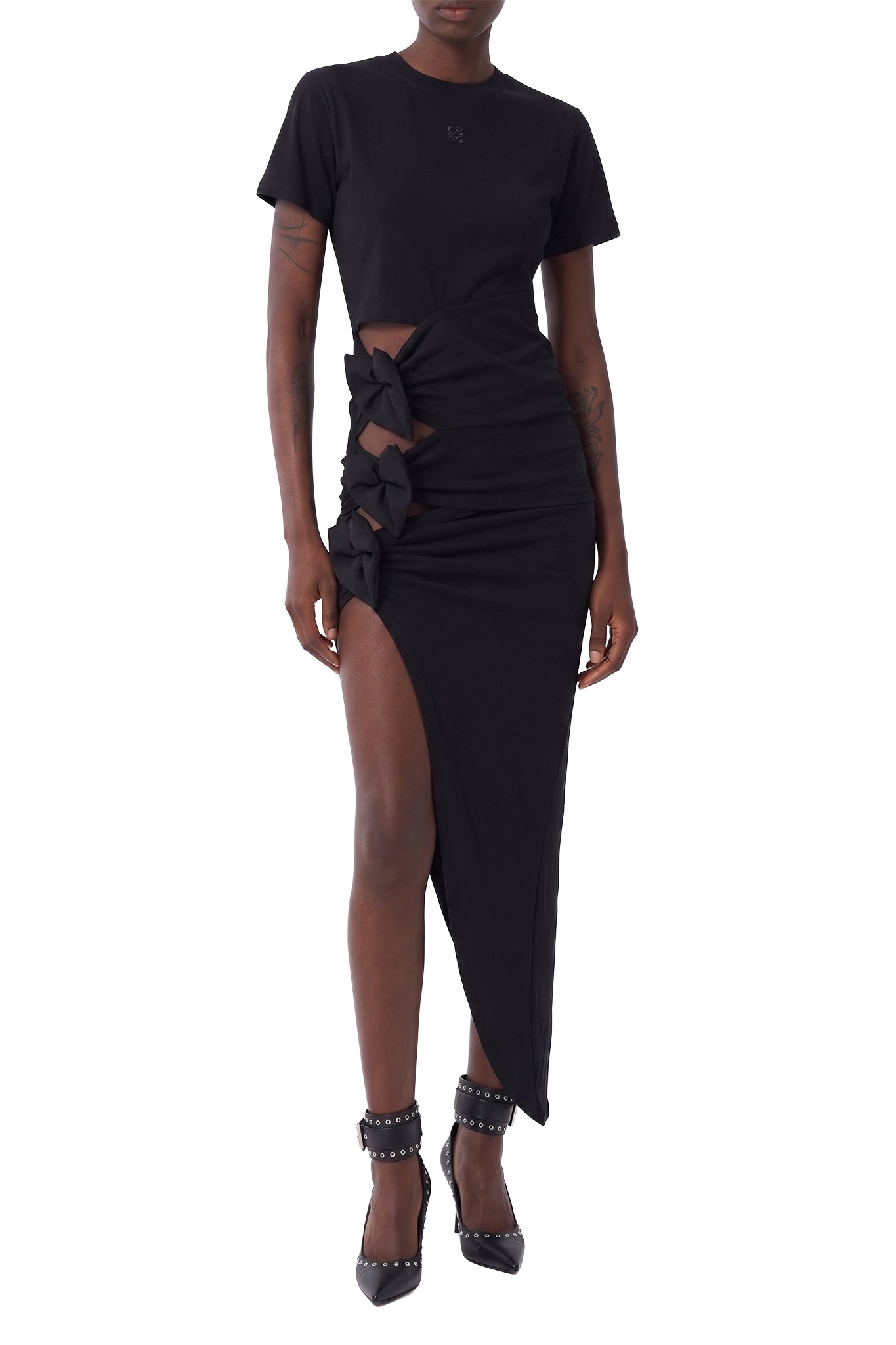 RECOLO BLACK /// Robe longue cut-out - Black