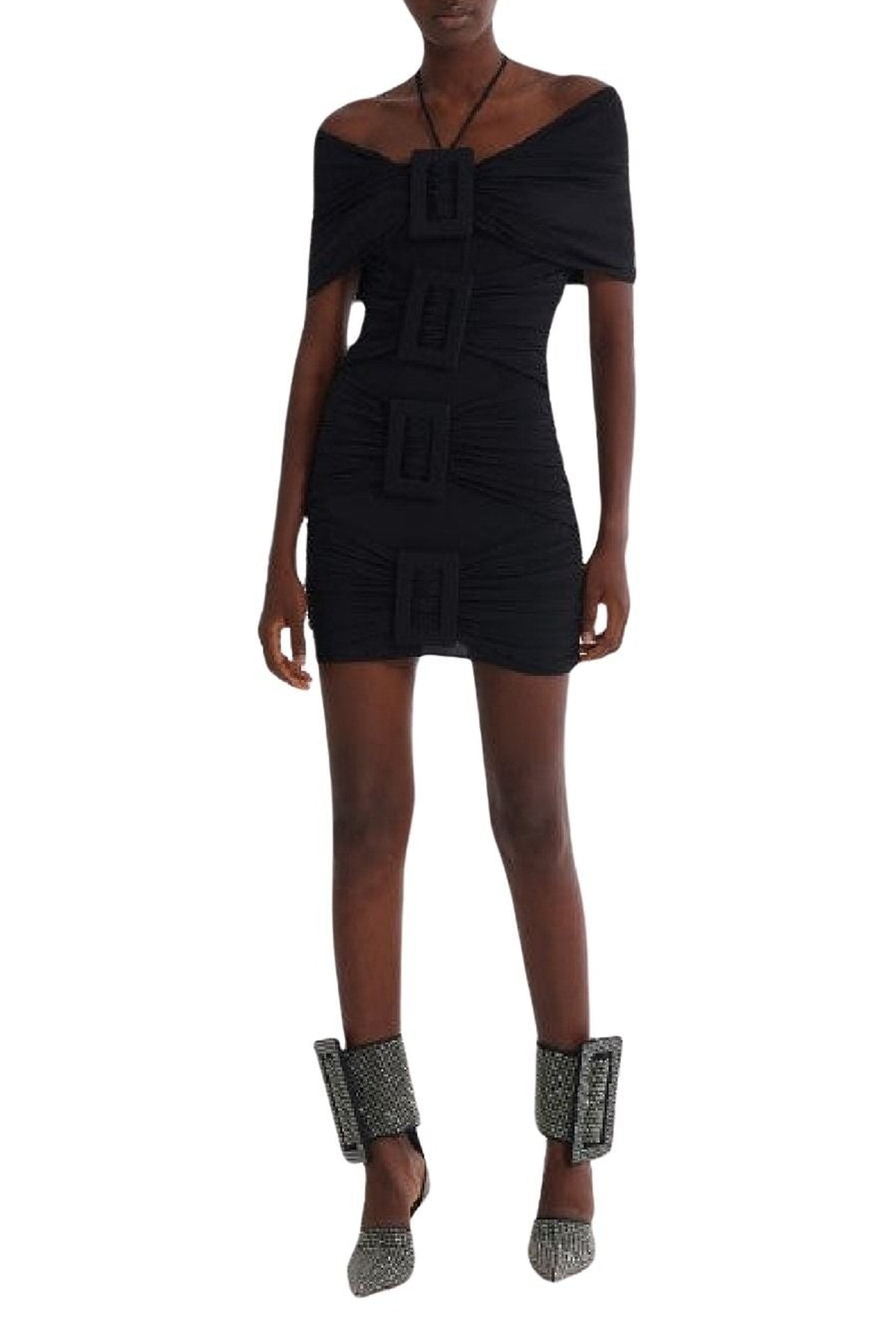 Robe courte à boucles - Black