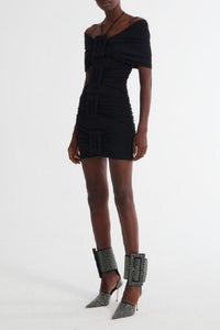 Robe courte à boucles - Black