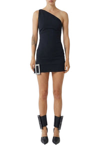 Robe courte asymétrique - Black