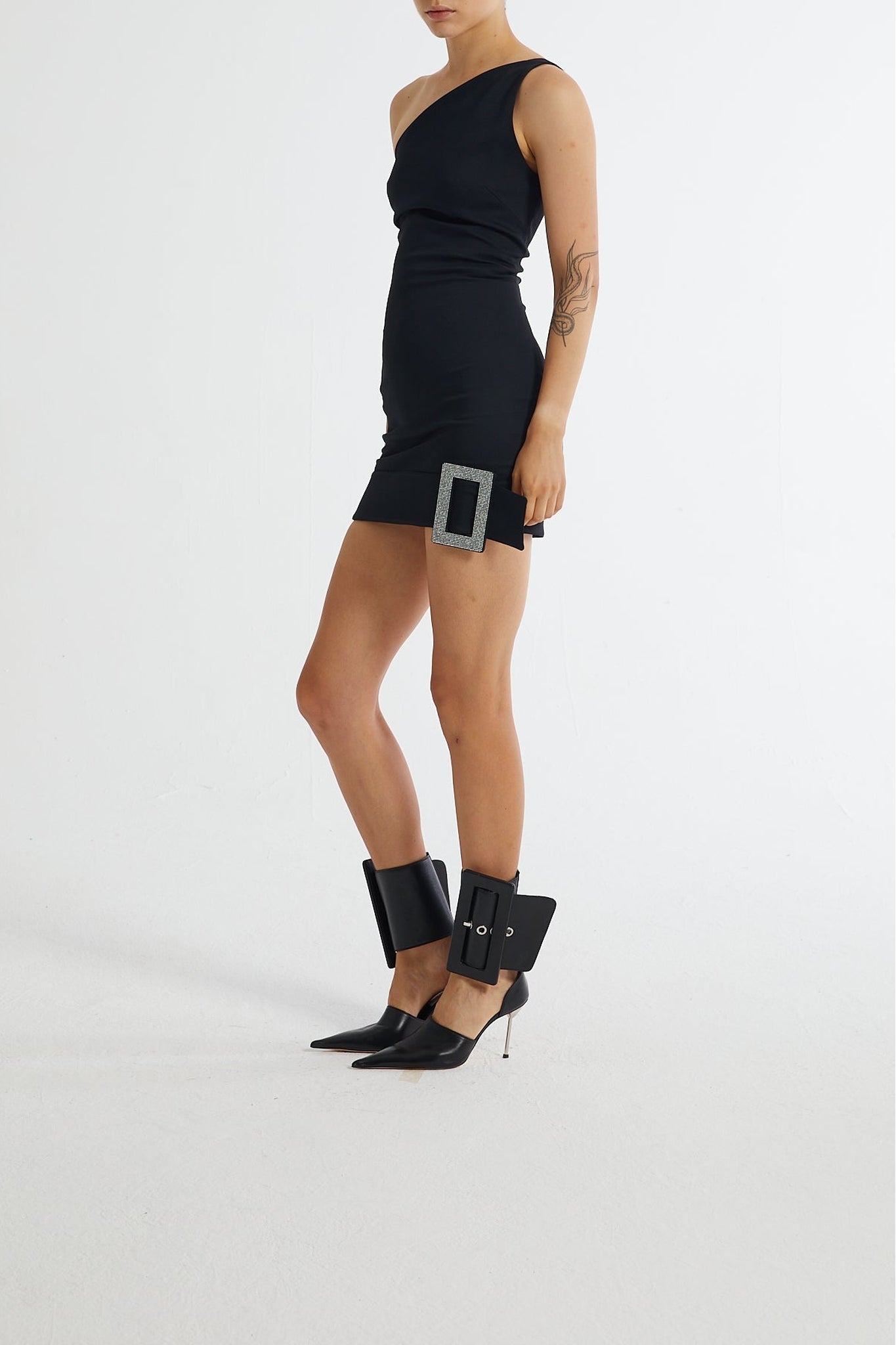 Robe courte asymétrique - Black