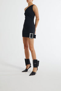 Robe courte asymétrique - Black
