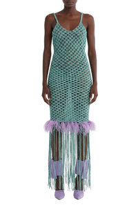 Robe longue à franges en crochet - Tiffany