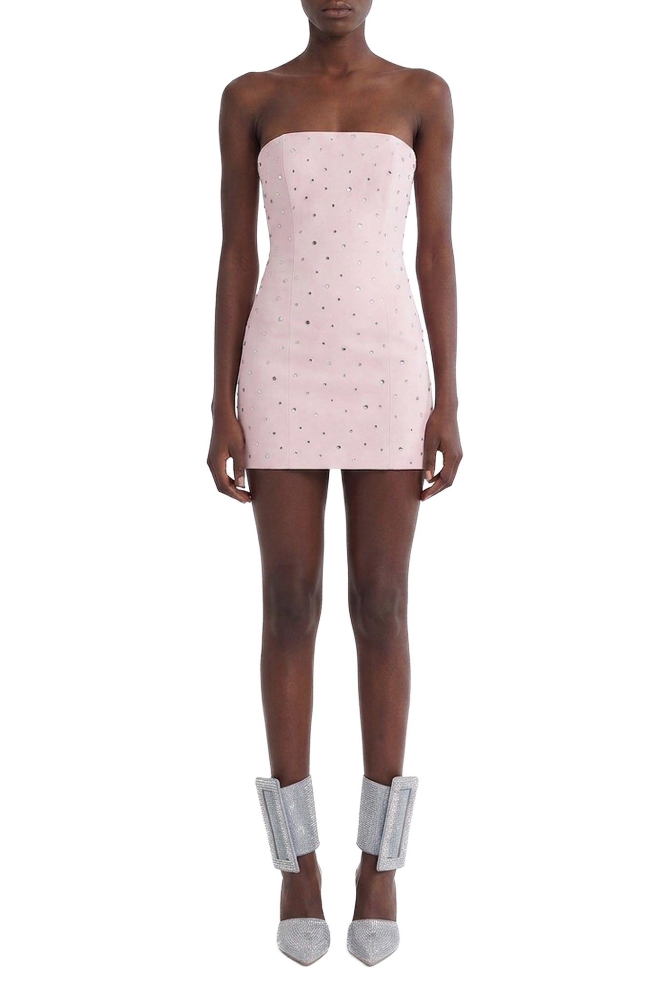 Robe mini à détails miroir - Light Rose