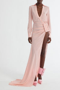 Robe en soie - Aquamarine