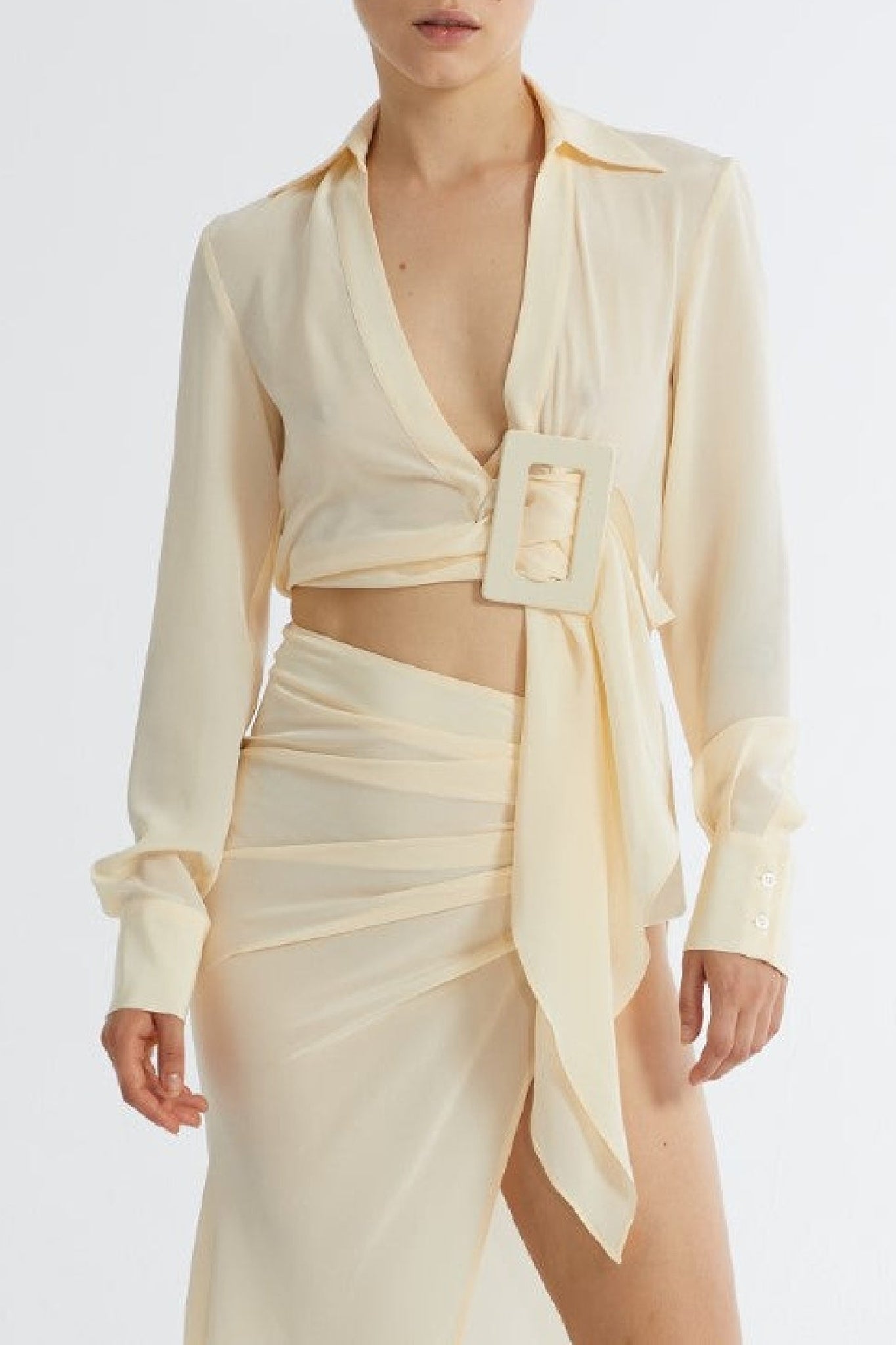 Chemise en soie - Cream