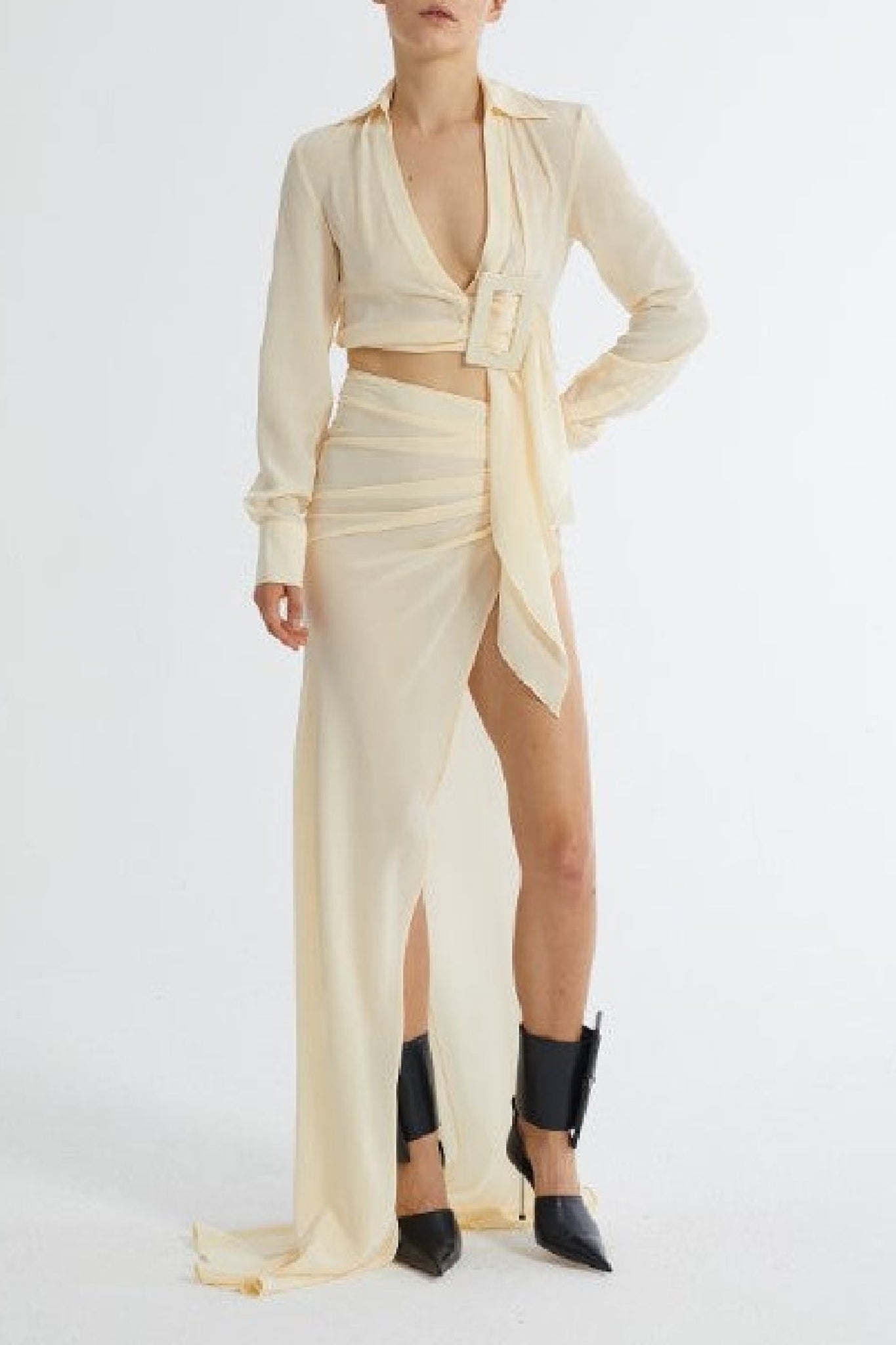 Chemise en soie - Cream
