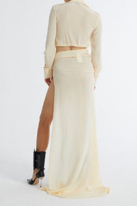 Chemise en soie - Cream