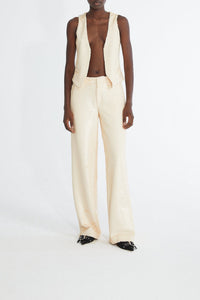 Veste tailleur ornée de sequins - Beige