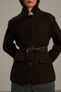 60 / NEW   CEINTURE CUIR BOREALE