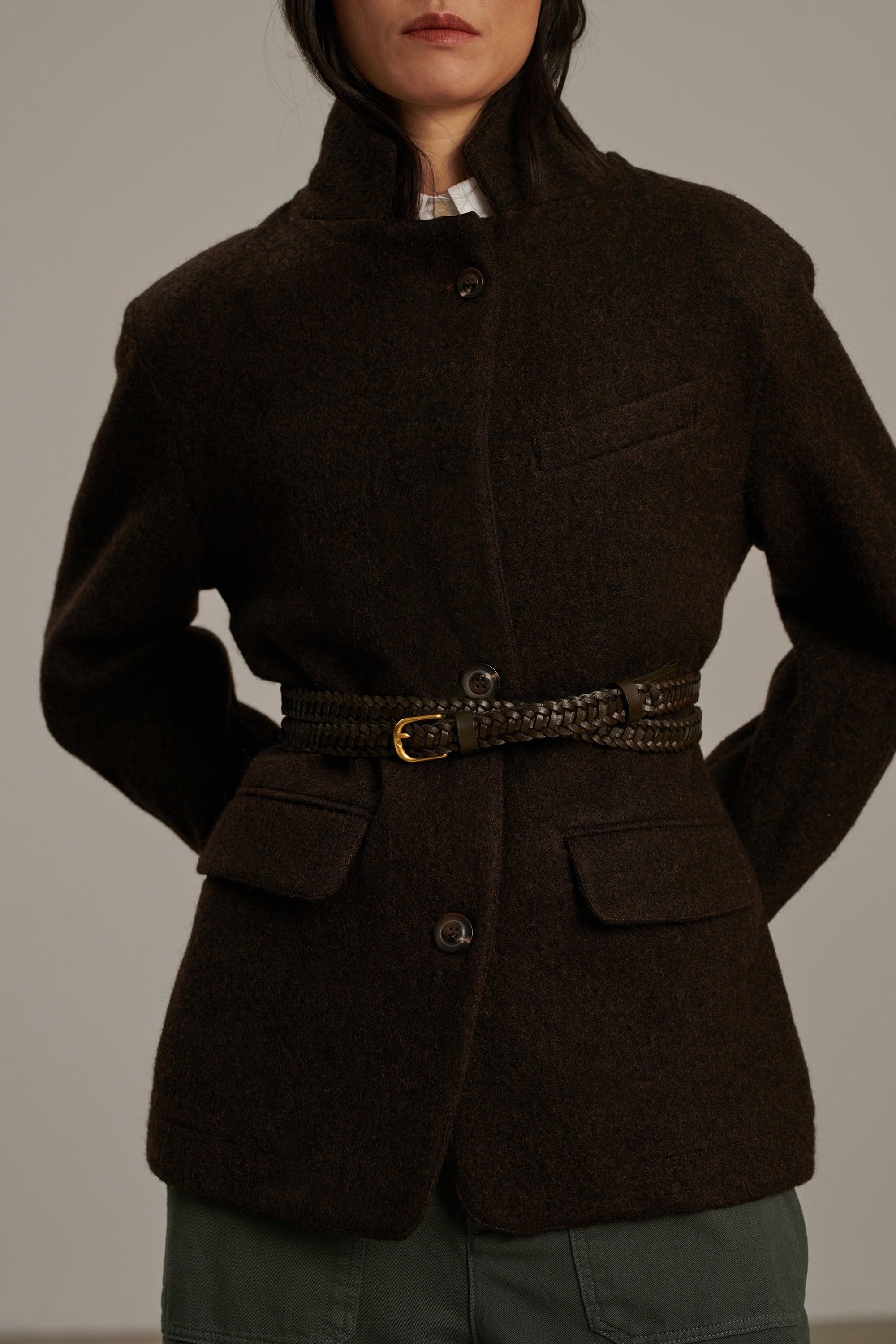 60 / NEW   CEINTURE CUIR BOREALE