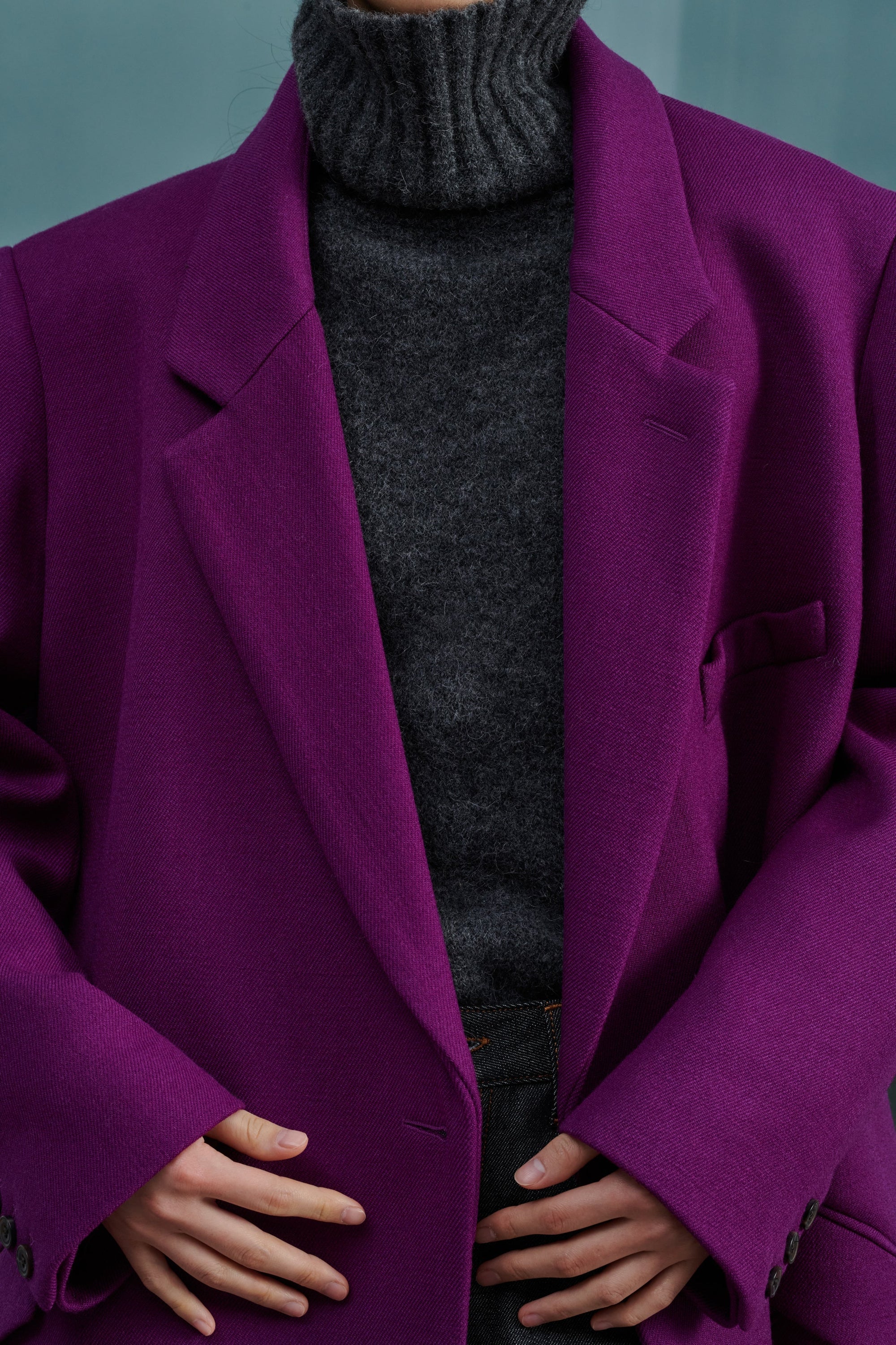 FUSHIA _ Manteau Wadden en laine - Fushia