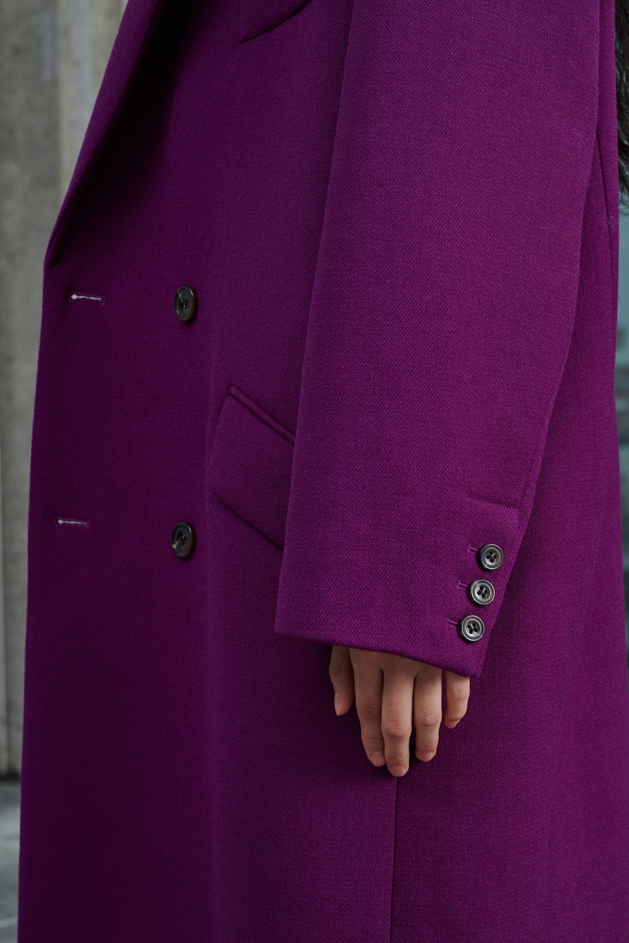 FUSHIA _ Manteau Wadden en laine - Fushia