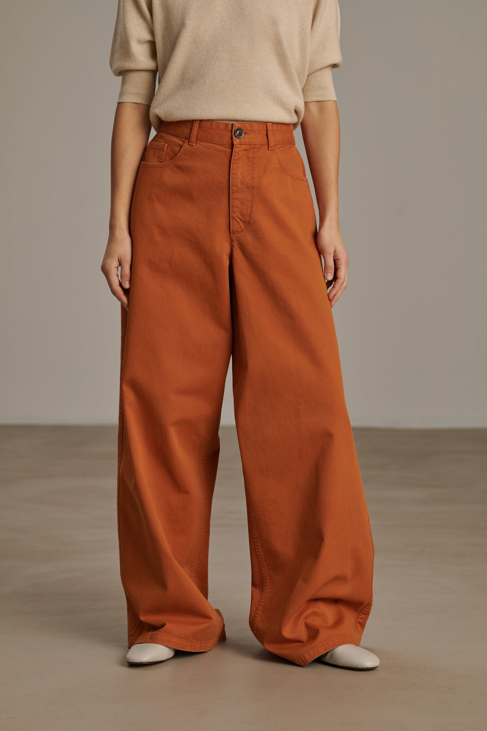 ORANGE JEAN PATTE ELEPHANT ALEXIS