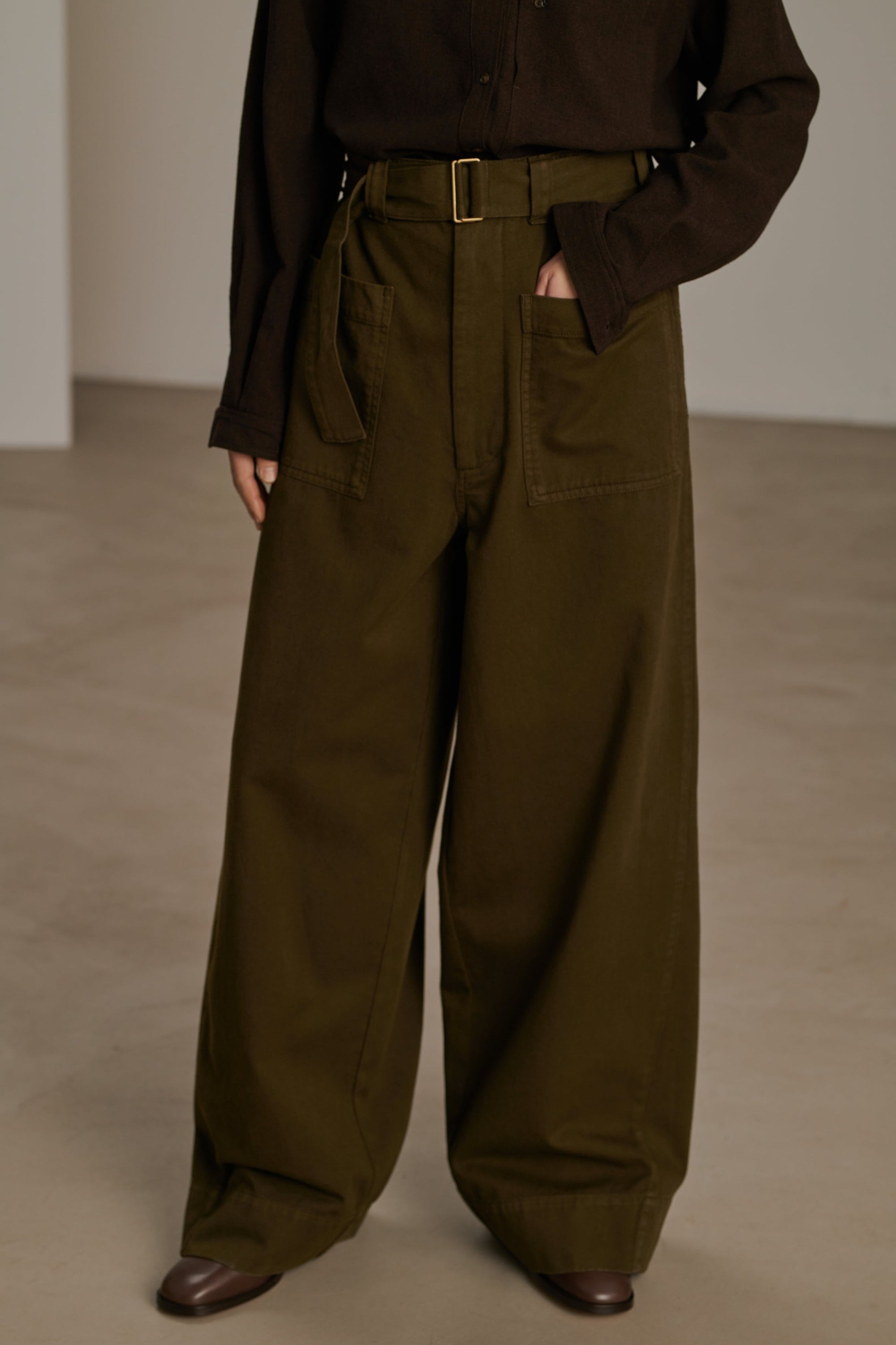 KAKI FONCE PANTALON VAGABOND