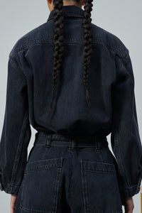 DENIM NOIR DELAVE CHEMISE LION