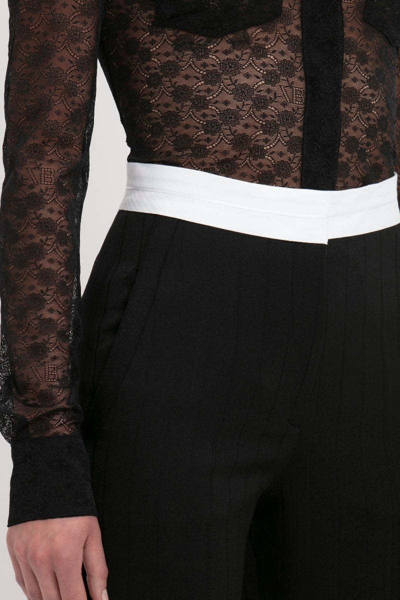 Side Seam Detail Trouser - Black