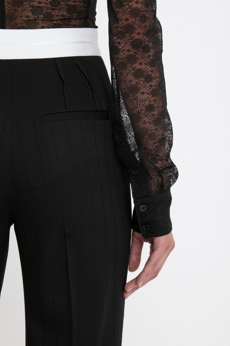 Side Seam Detail Trouser - Black