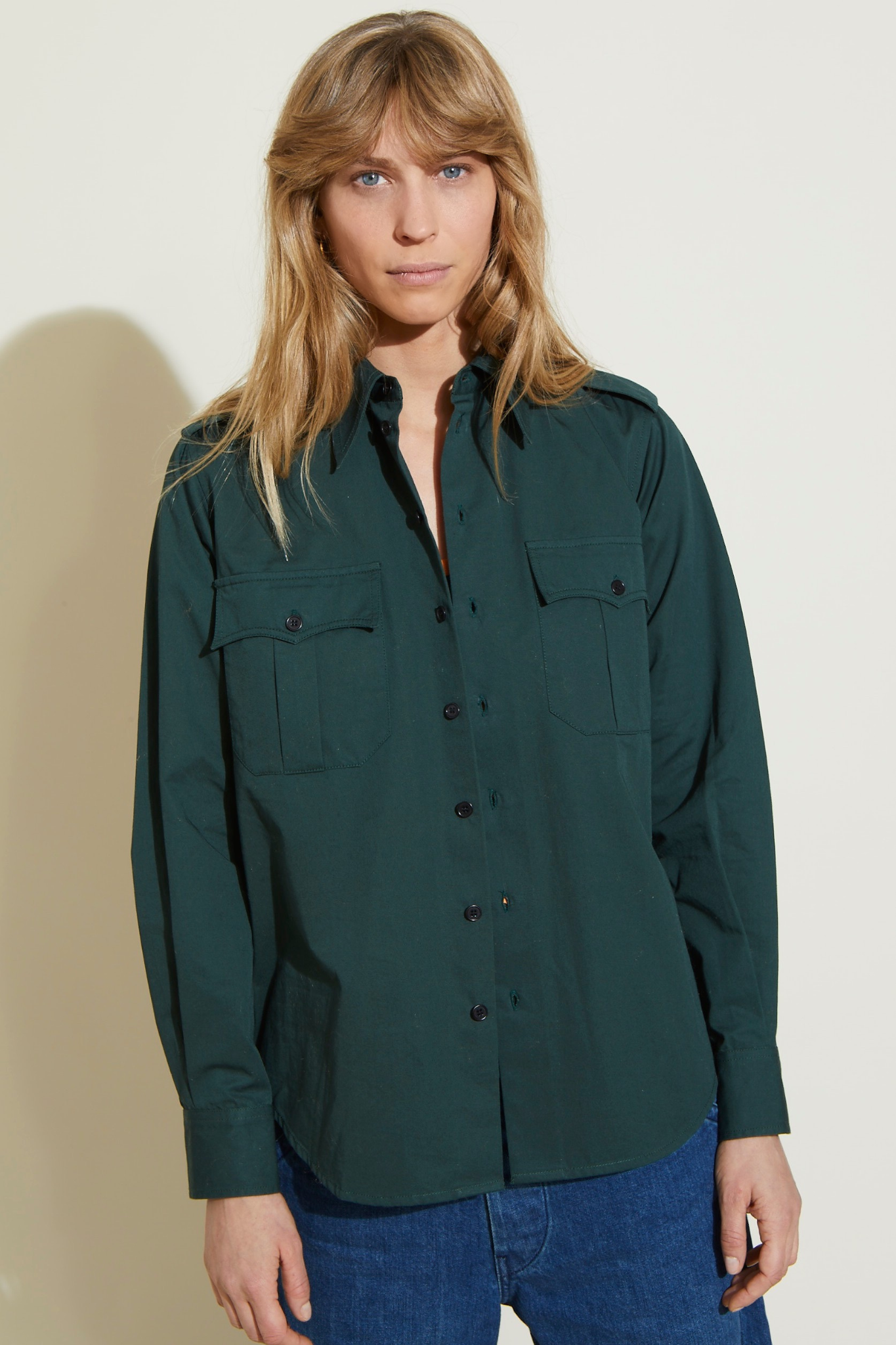 ZNOSTOCK_GREEN SHIRT COSTINA - Green