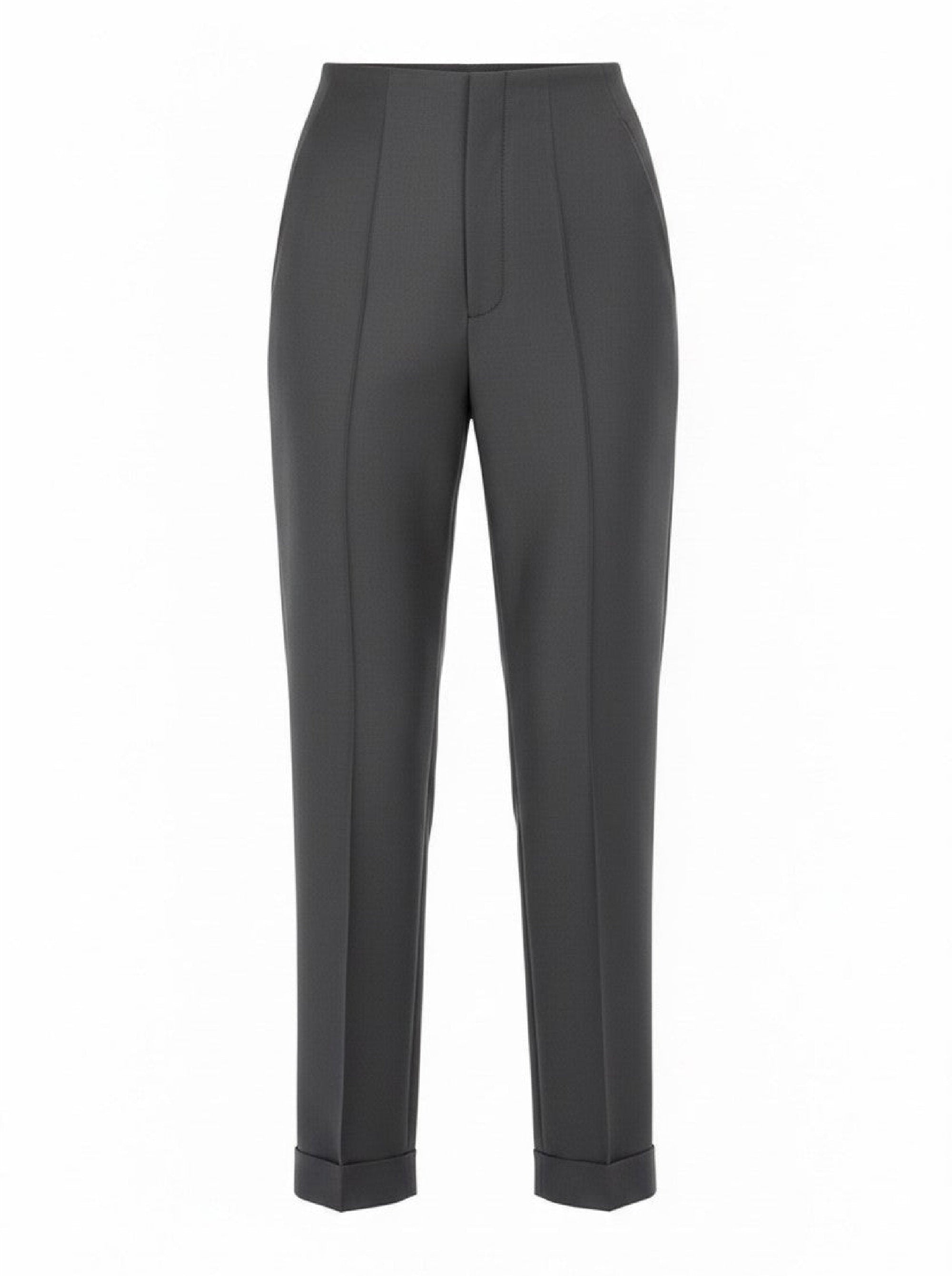 Pantalon tailleur à jambes droites - Grey