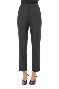 Pantalon tailleur à jambes droites - Grey
