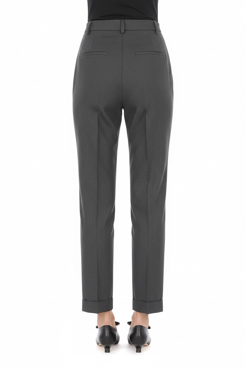 Pantalon tailleur à jambes droites - Grey