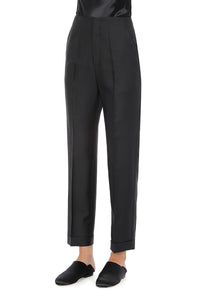 Pantalon tailleur à jambes droites - Black