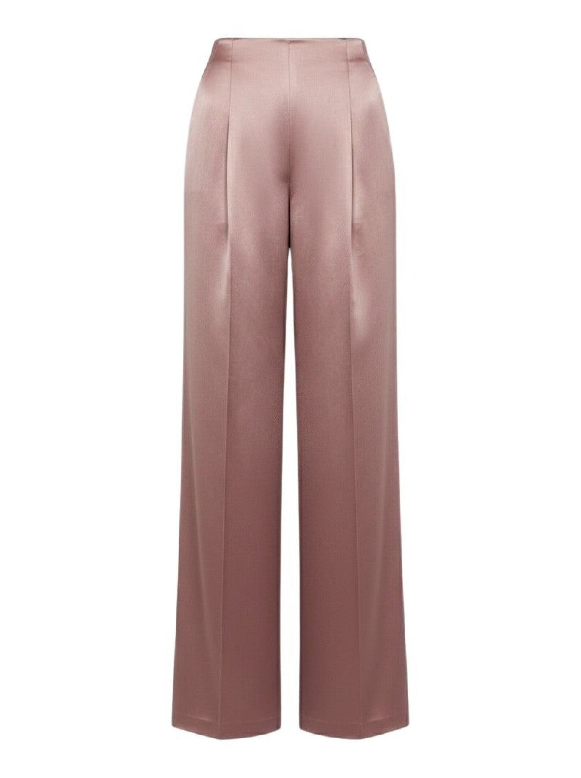 Pantalon en satin brillant - Pink
