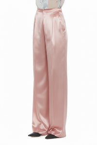 Pantalon en satin brillant - Pink