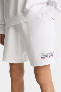 Short Made In USA à taille élastique - White