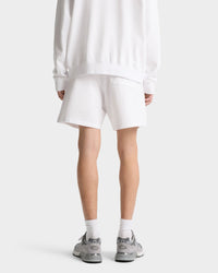 Short Made In USA à taille élastique - White