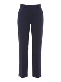 Pantalon droit tailleur en tissu léger - Blue