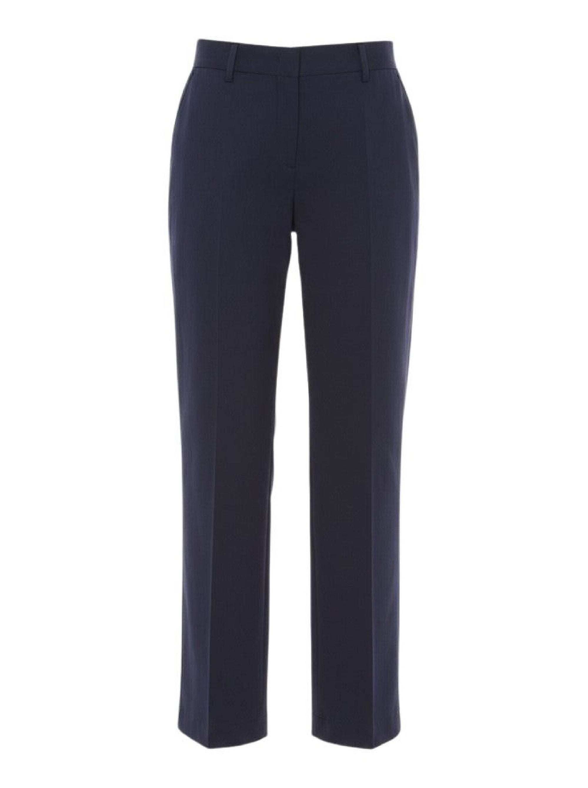 Pantalon droit tailleur en tissu léger - Blue