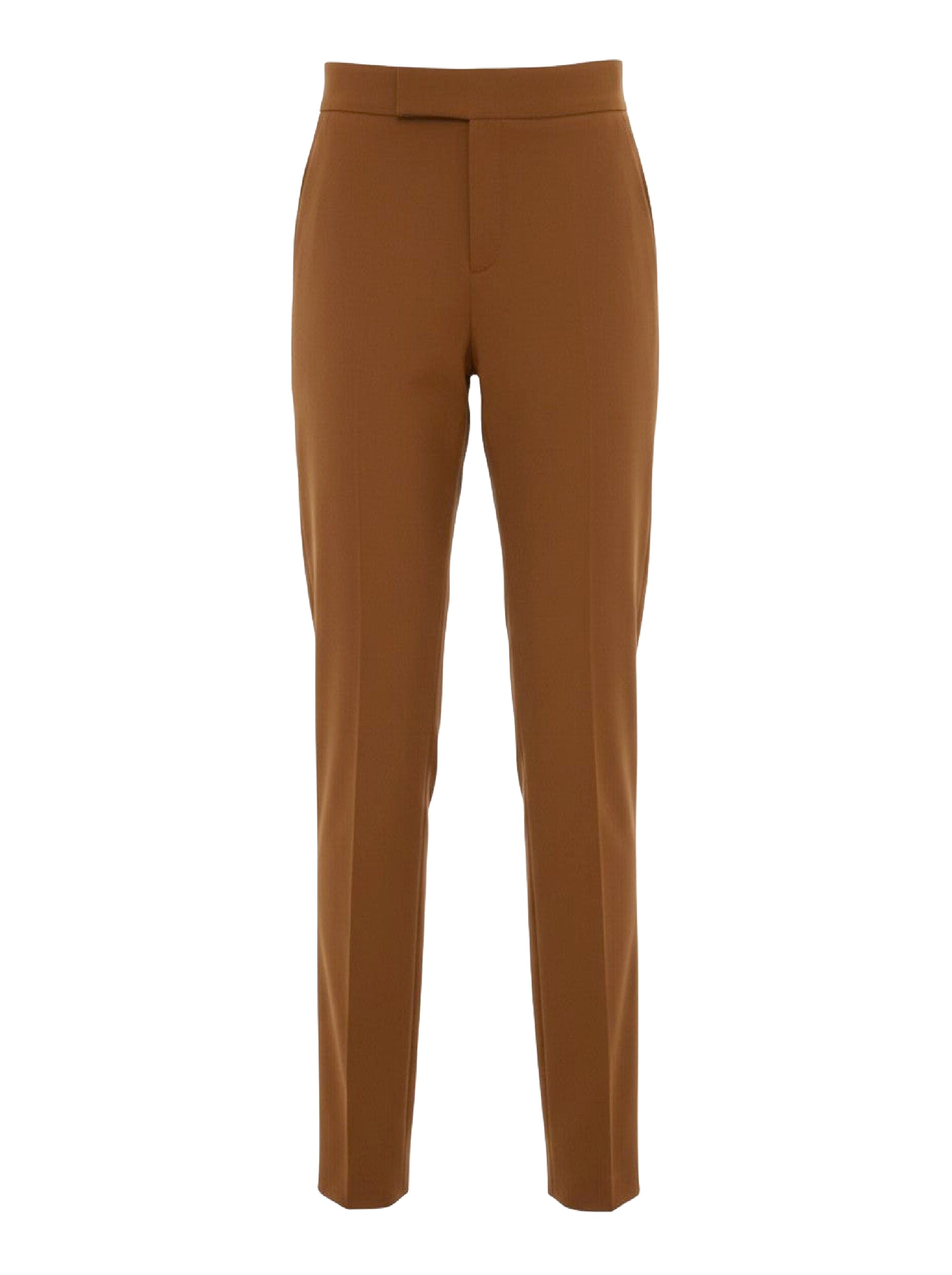 Straight-leg tailored trousers in dark grey - Beige