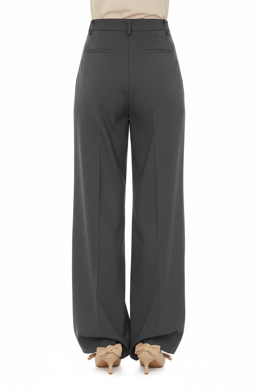 Wool suit trousers - Grey